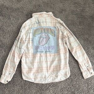 Rolling Stones Tour 1987 Plaid Shirt